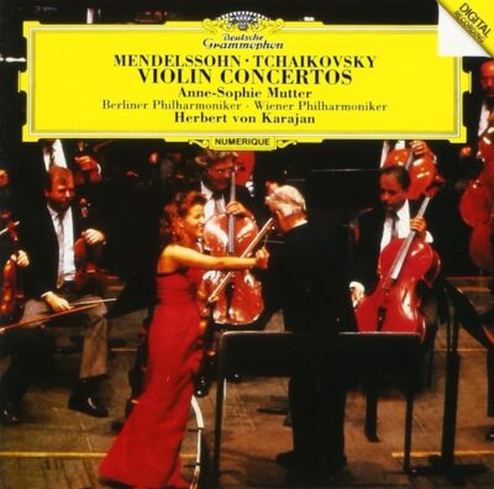 Anne-Sophie Mutter, Karajan-Mendelssohn & Tchaikovsky: Violin Concerto-JAPAN CD