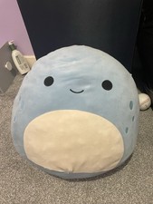Original Squishmallows Plush John John the Blue Dino 40cm