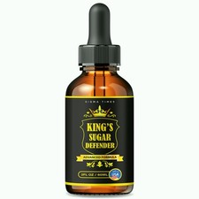 King's Sugar Defender Drops -Premium Blood Health Support Formula 30 servs. 