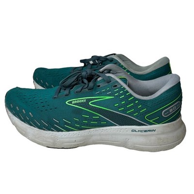 Brooks Men s Glycerin 20 Size 10 Green Aqua Running Shoes