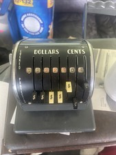 Antique Paymaster Check writer Printer Series X-550 With Original Key 7 Column