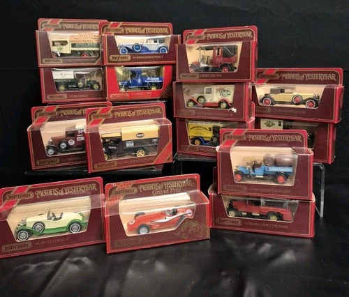 Vintage 1980s Matchbox Models of Yesteryear Car Vehicle Bundle x15 All Boxed B7