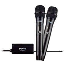 Pro UHF Wireless Karaoke Microphones w/ Echo  Bluetooth - Black