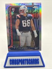 2025 Topps Chrome Will Campbell #379 RC Silver Refractor New England Patriots