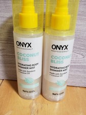 2 Onyx Professional COCONUT BLISS Hydrating Body SHIMMER MIST w/Squalane - 6.5oz