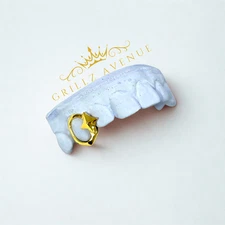 Custom Fit Grillz 2pc with Open Face (925 Sterling Silver)