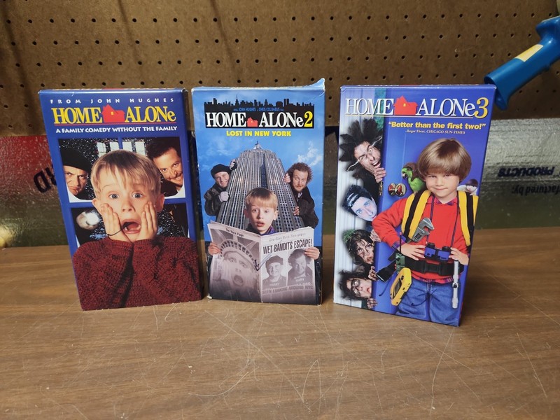 Home Alone Trilogy (VHS) 1, 2 & 3 ~ 90s Christmas Holiday Set