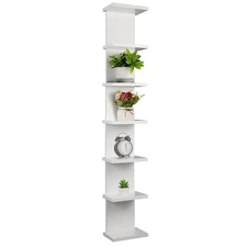 Hlimior 7 Tier Wall Shelf Unit - Lack Floating Shelf, Compact Display Floatin...