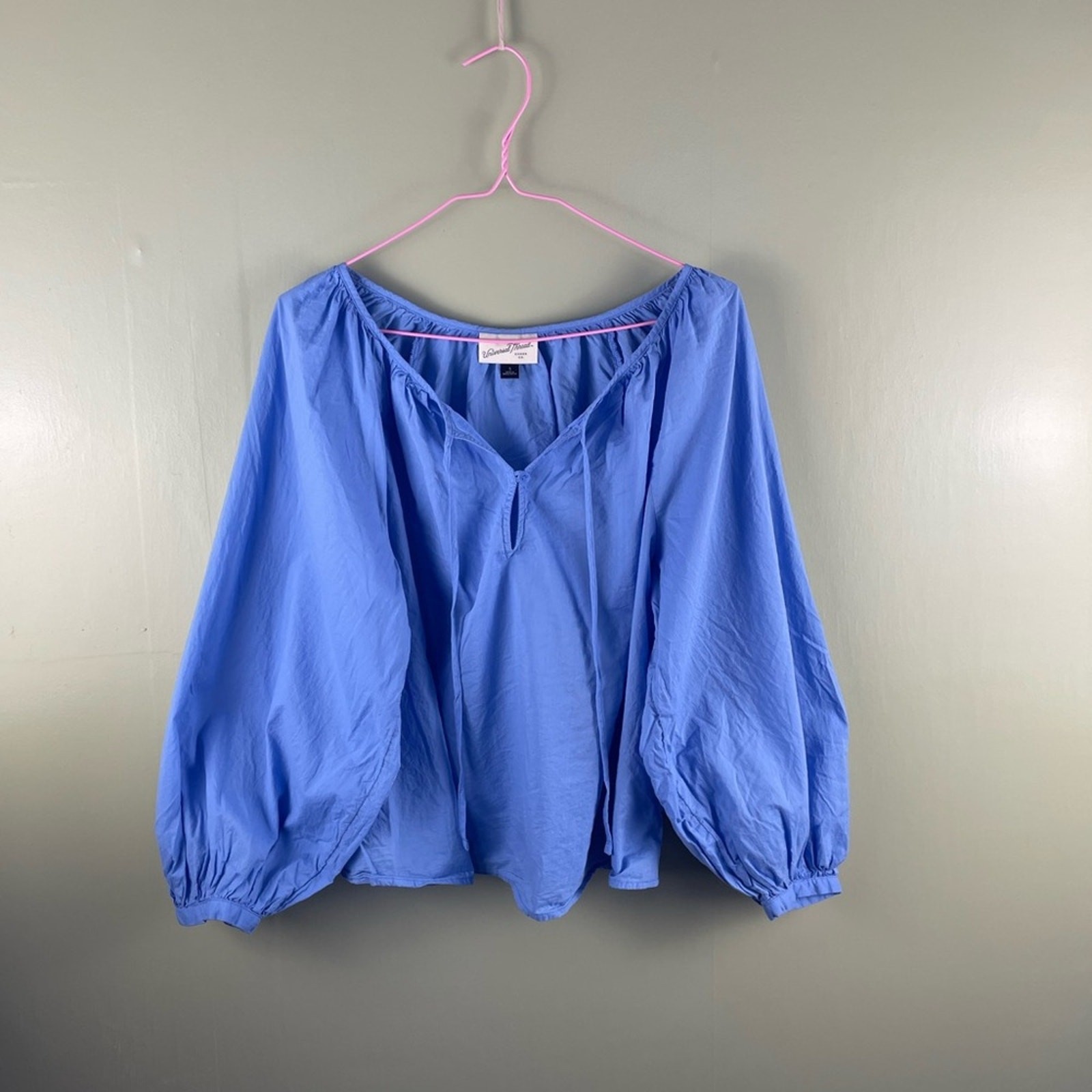 Universal Thread split neck balloon sleeve poet b… - image 1