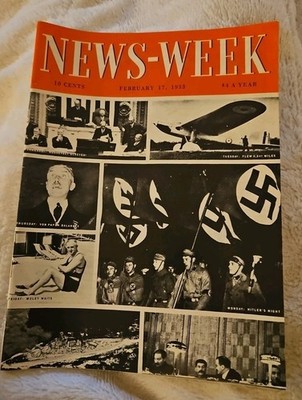 February 17, 1933 Newsweek Magazine 1st Cover World War II Reprint