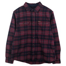 Used Orvis long-sleeved heavy flannel check shirt men's size XL equivalent