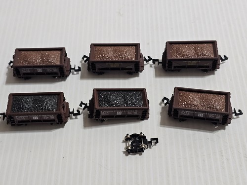 Lot Of 6 N scale Atlas Topeka Santa Fe And Union Pacific hopper car train Nice - Picture 4 of 12