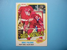 1981/82 O-PEE-CHEE NHL HOCKEY CARD #87 MIKE FOLIGNO EX/NM AUTO AUTOGRAPH OPC