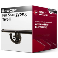 für Ssangyong Tivoli (Towcar) AnhäNgerkupplung Horizontal Abnehmbar Neu
