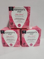 3 Pack Summer's Eve Feminine Cleansing Cloths Sensitive Skin Sheer Floral