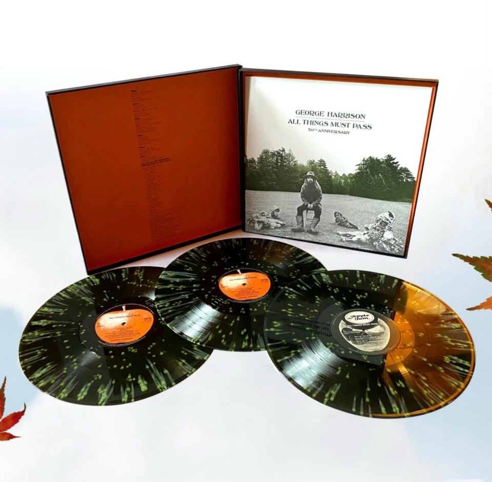 George Harrison All Things Must Pass 50th Anniversary Splatter Vinyl Sealed NEW Foto 4 de 4