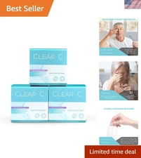 Travel-Friendly Pre-Moistened Eyelid Wipes for Daily Comfort - 90 Total Wipes