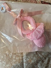 Hand Knitted Dummy. Baby Girls Pram Accessory.
