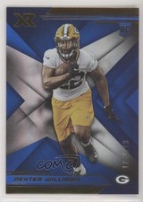 2019 Panini XR Rookies Blue 175/199 Dexter Williams #158 h3a