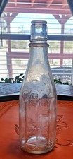 Vintage Ketchup 10 Panel Sided Clear Glass Bottle Made In USA 8.5 No Chips Clean