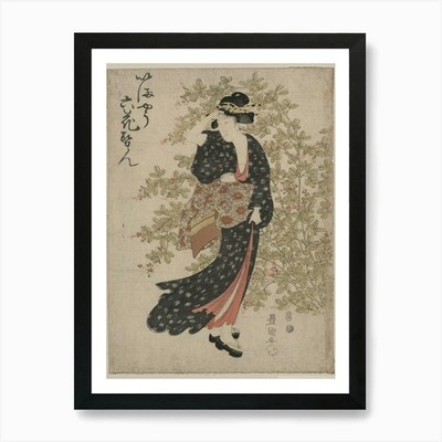 Asiatische Frau 2 Kunstdruck gerahmt Wandbild Poster Leinwanddruck Bild