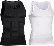 SHAPERLUV - Male Shaper Tank Shaperluv Body Shirt Men Abs Slim Top Undershirt