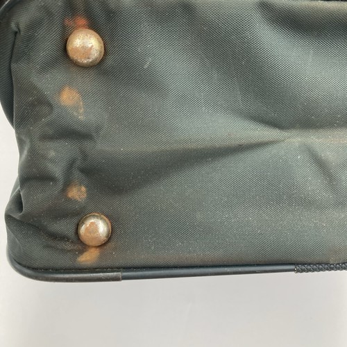 Sac bandoulière pour ordinateur portable vert Samsonite bordure rouge nylon vintage voyage travail - Photo 8/11