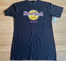 T-shirt maglietta HRC Hard Rock Cafe Helsinki (chiusa) nera logo classico taglia M nuova con etichette