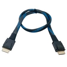 PCIE 4.0 X4 GEN4 SAS4 Oculink Cable SFF-8611 Braided Soft Extender Cable