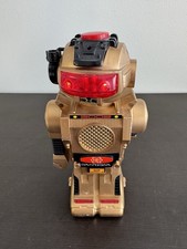 Magic Mike II Toy Robot 10.5  Vintage 1984 Gold Lights Up Plastic 80s