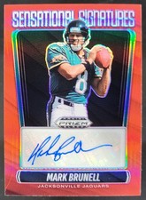 2025 Panini Prizm Black Mark Brunell Sensational Signatures Red /99 Auto JE5