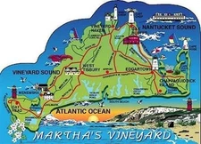 Cat's Meow Map of Martha's Vineyard Island BRAND NEW Free Shipping