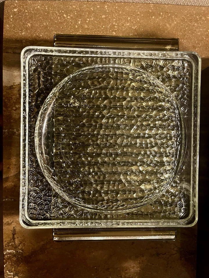 Escritorio de vidrio moderno Mid-Century ordenado, Catchall Bowl Nevada - Le Corbusier Foto 2 de 4