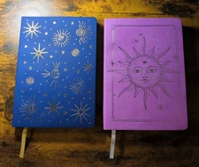 Celestial Journals Lot Of 2 By Flomo Heavy Duty Covers 128 Sheets 256 Pages