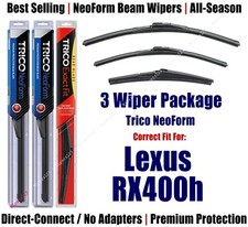 3-Pack Wipers Front & Rear NeoForm - fit 2006-2008 Lexus RX400h - 16260/220/14A