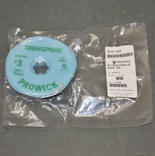 TechSpray ProWick Desoldering Braid 1810-100F, #3 x 100ft, Green, Flux Coated