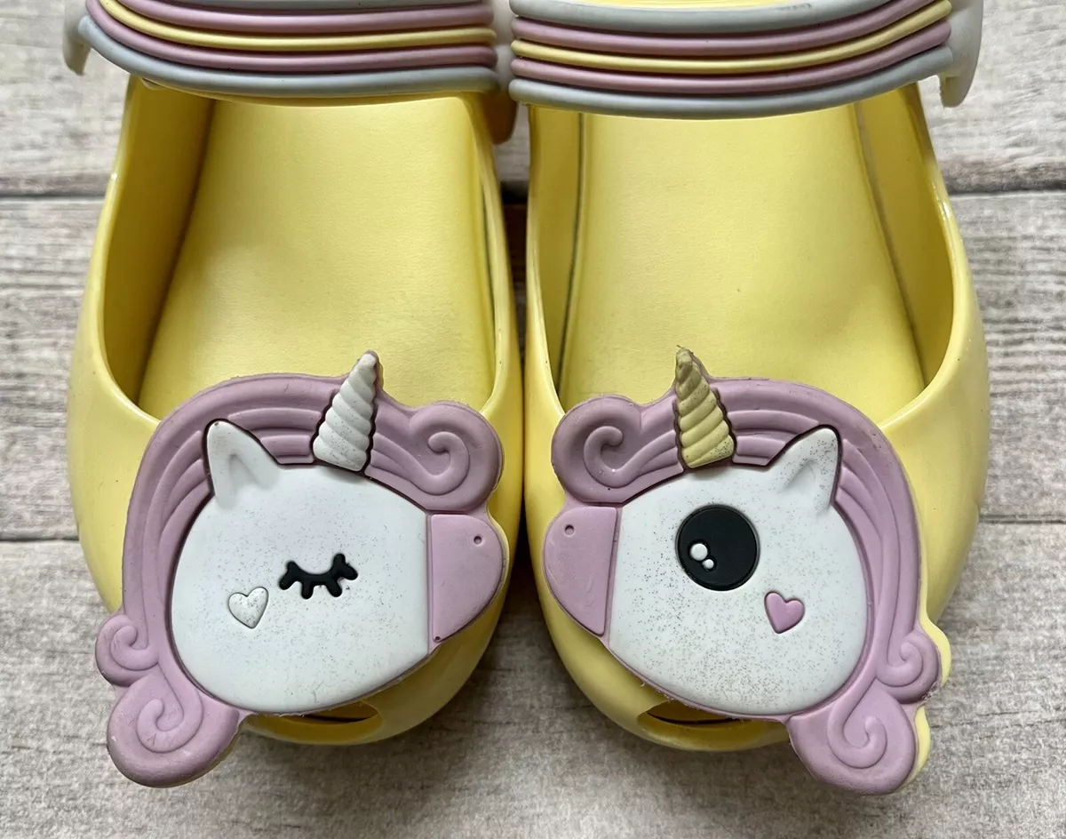 Mini Melissa Little Girl s Mini Ultragirl Unicorn Pale Yellow