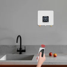 5500W Electric Tankless Water Heater Instant Under Sink For Bathrooms Shower
