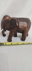 Wood Carved Elephant Statue Figurine Lucky Trunk Up — photo 3