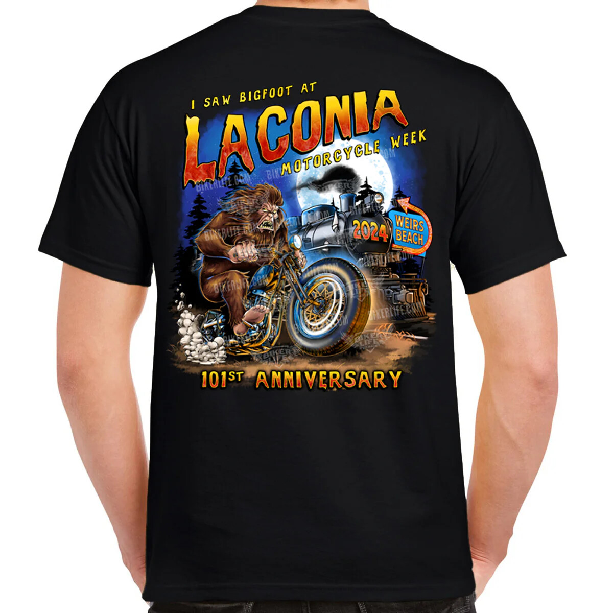 2024 Laconia Motorcycle Week Legend of Bigfoot T-Shirt No