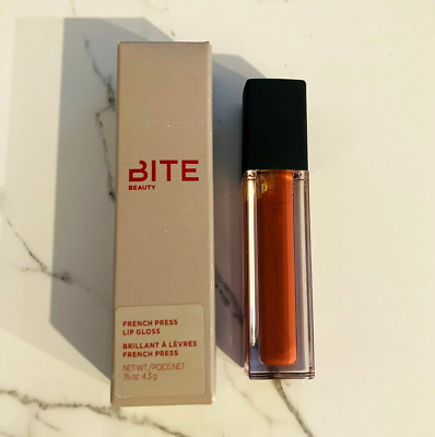 NEW BITE Beauty French Press Lip Gloss DIRTY CHAI Limited Edition FULL SIZE NIB!