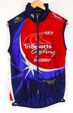 LOUIS GARNEAU LG TriSports Sleeveless CYCLING JERSEY Full Zip Tank MEN'S SMALL