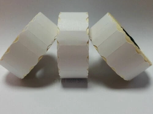 LABELS AND TILL ROLLS Weiße Preisgewehretiketten 26x12mm CT4 verschiedene Mengen Luchs Puma Motex DAUERHAFT