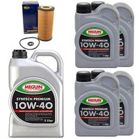 MotoröL Set Syntech SAE 10W-40 Meguin 9 Liter + ÖLfilter FüR Mercedes S-Klasse