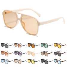 Trendy Sunglasses Retro Fashion Classic Large Square Sunglasses UV Protection