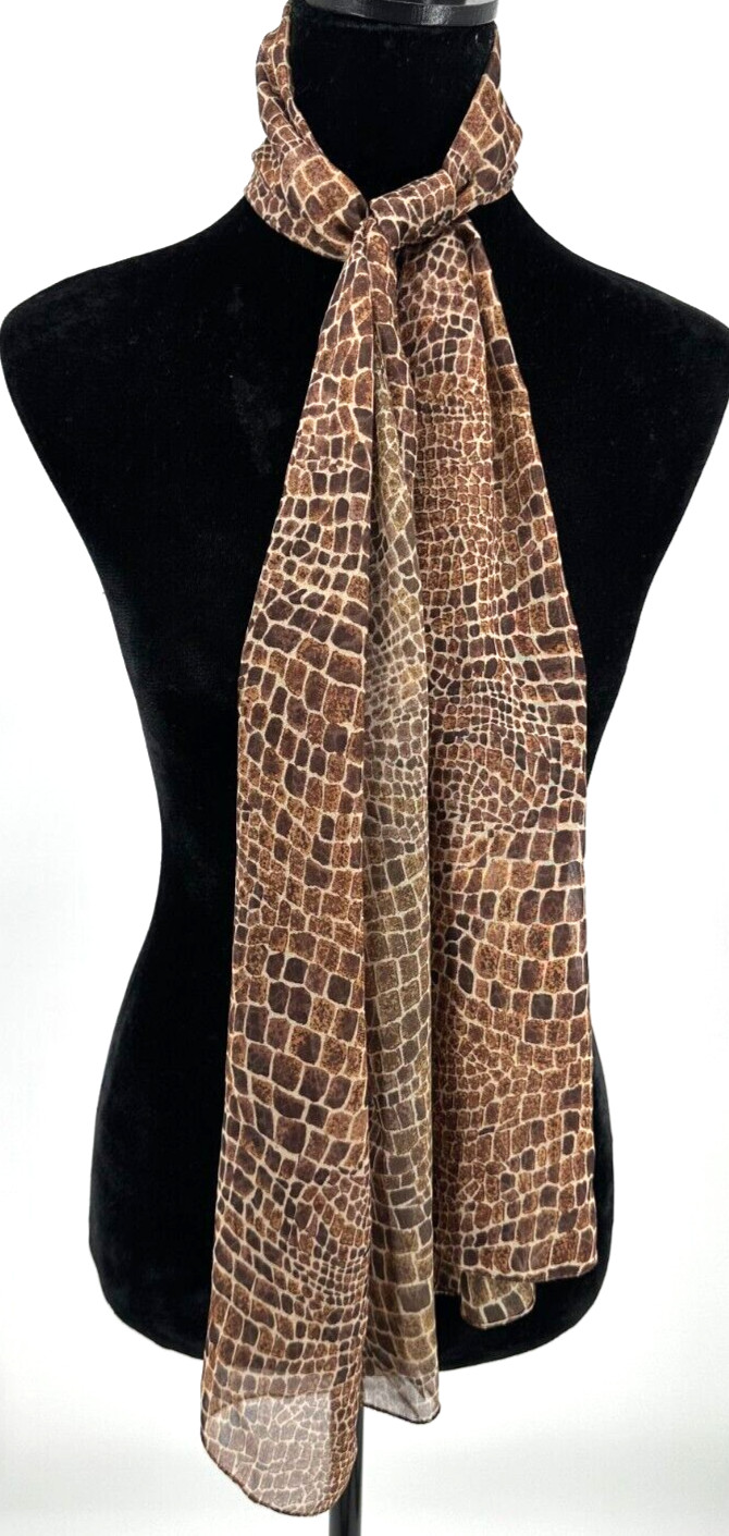 Cejon Accessories Womens Rectangular Brown Animal… - image 3