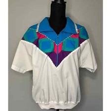 Vintage Lavon Sport 1/4 zip shortsleeve 80s 90s windbreaker