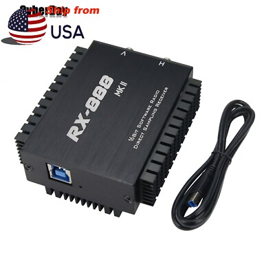 RX-888 MKII SDR Radio Receiver Ham LTC2208 16Bit ADC Direct Sampling R828D US