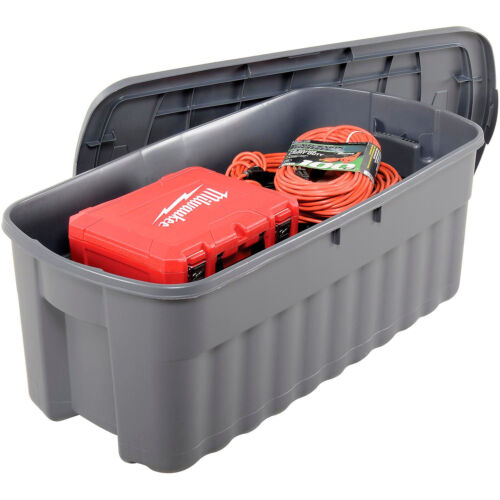 Rubbermaid Jumbo Storage Tote 50 Gallon 43x21-1/4x17-7/8 Indigo Metallic Lot of