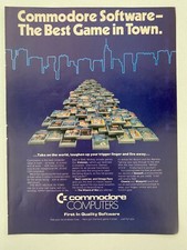 Commodore Software Computers Vintage 1984 Print Ad